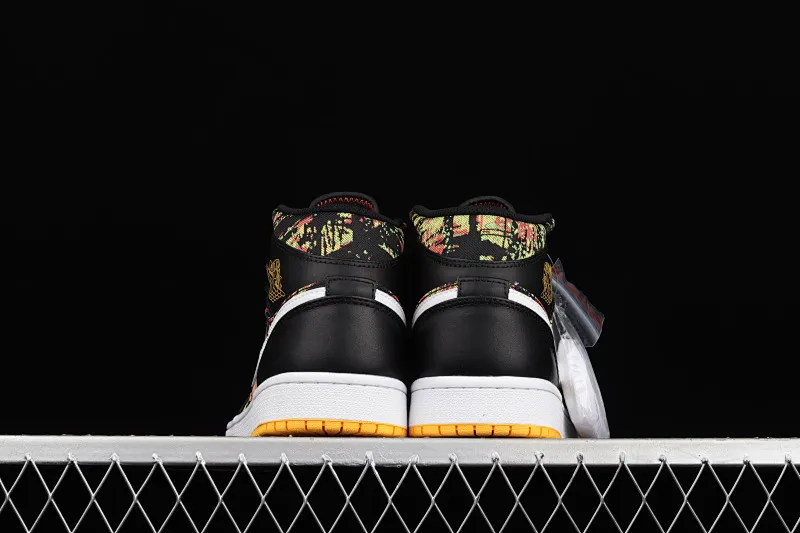 All categories Air Jordan Jordan series basketball shoes Air Jordan 1 Mid Air Jordan 1 Mid SE AJ1 Joe 1 floral black China basketball shoes 555112-003
